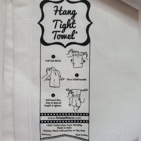 Twisted Wares White Hang Tight Tea Kitchen Towel Welcome to the Shitshow! NWT - Picture 5 of 9